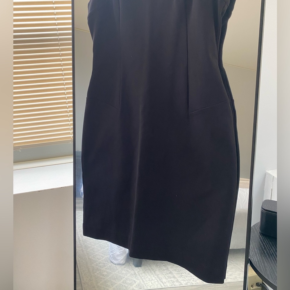 Banana Republic- NWT! L’Wren Scott Collection Black Knee Length Dress -Size 10 - Picture 3 of 9